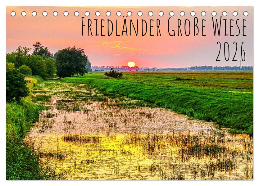 Friedländer Große Wiese (Tischkalender 2026 DIN A5 quer) CALVENDO Monatskalender