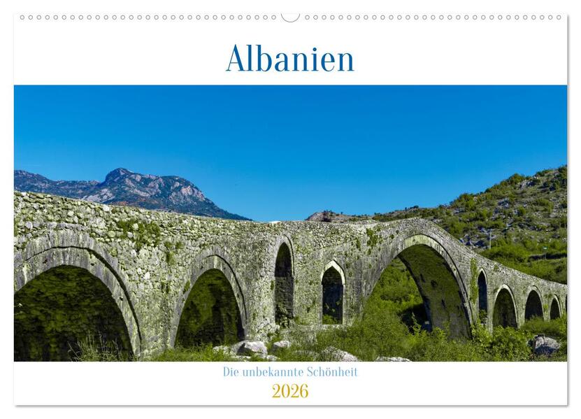 Albanien - Die unbekannte Schönheit (Wandkalender 2026 DIN A2 quer) CALVENDO Monatskalender