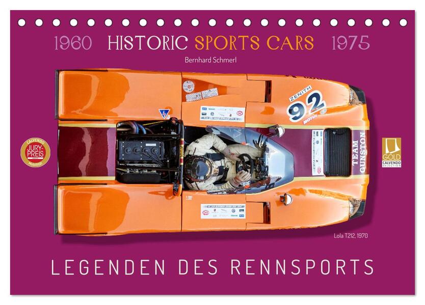 Legenden des Rennsports Historic Sports Cars 1960-1975 (Tischkalender 2026 DIN A5 quer) CALVENDO Monatskalender