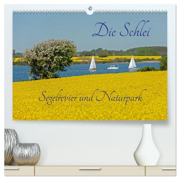 Die Schlei - Segelrevier und Naturpark (hochwertiger Premium Wandkalender 2026 DIN A2 quer) Kunstdruck in Hochglanz