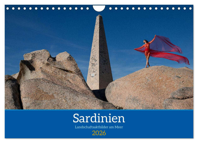 Sardinien - Landschaftsaktbilder am Meer (Wandkalender 2026 DIN A4 quer) CALVENDO Monatskalender