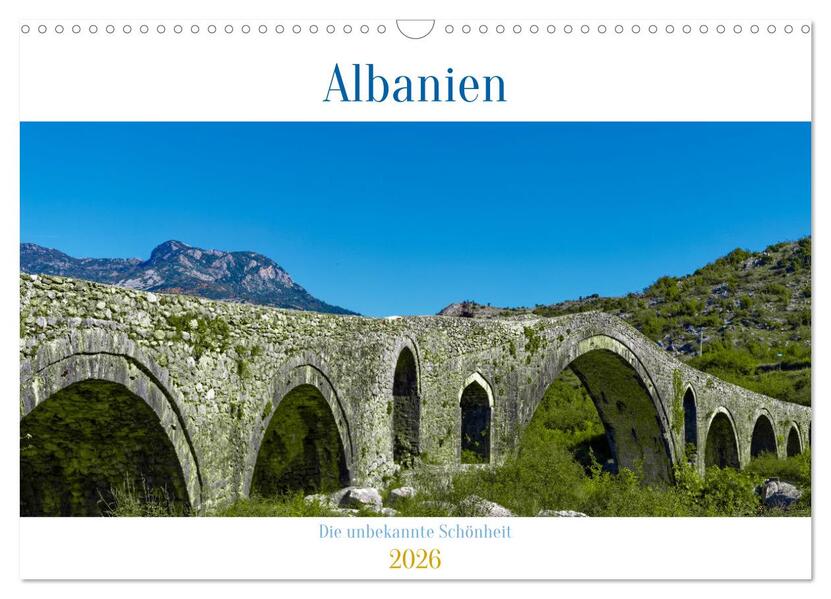 Albanien - Die unbekannte Schönheit (Wandkalender 2026 DIN A3 quer) CALVENDO Monatskalender