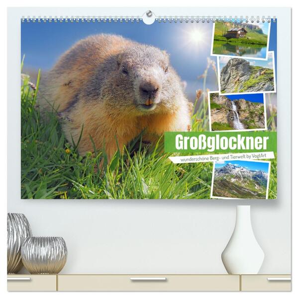 Großglockner wunderschöne Berg- und Tierwelt (hochwertiger Premium Wandkalender 2026 DIN A2 quer) Kunstdruck in Hochglanz