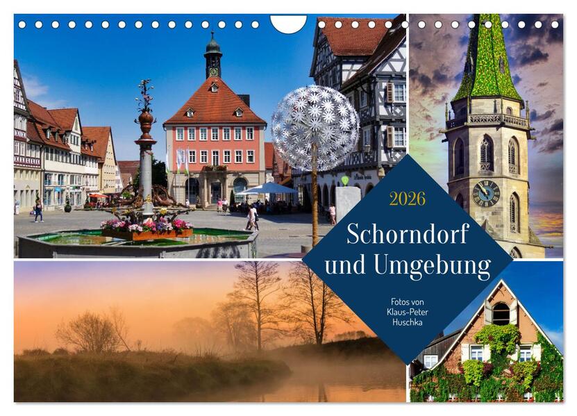Schorndorf und Umgebung (Wandkalender 2026 DIN A4 quer) CALVENDO Monatskalender