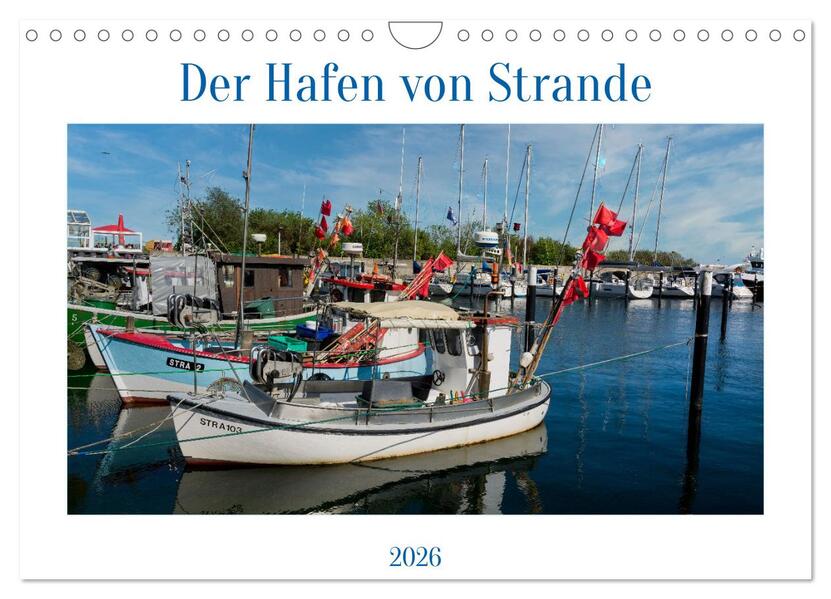 Der Hafen von Strande (Wandkalender 2026 DIN A4 quer) CALVENDO Monatskalender
