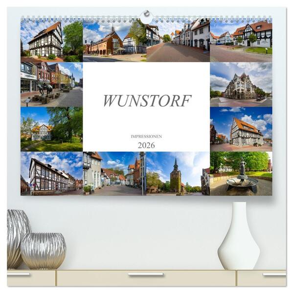 Wunstorf Impressionen (hochwertiger Premium Wandkalender 2026 DIN A2 quer) Kunstdruck in Hochglanz