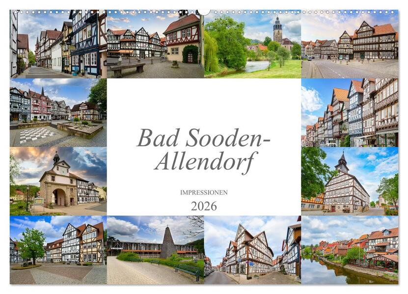 Bad Sooden-Allendorf Impressionen (Wandkalender 2026 DIN A2 quer) CALVENDO Monatskalender