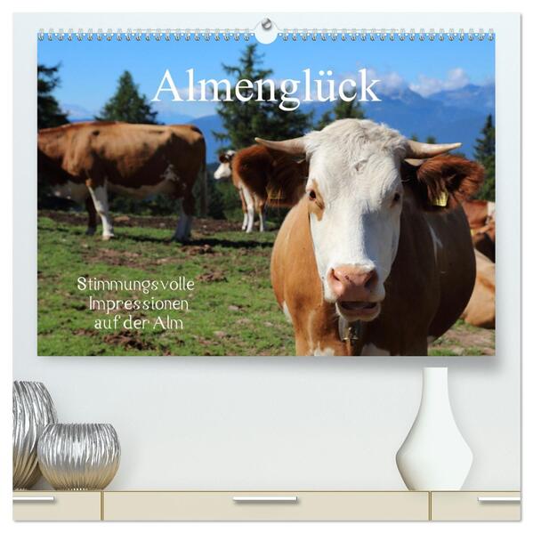 Almenglück (hochwertiger Premium Wandkalender 2026 DIN A2 quer) Kunstdruck in Hochglanz