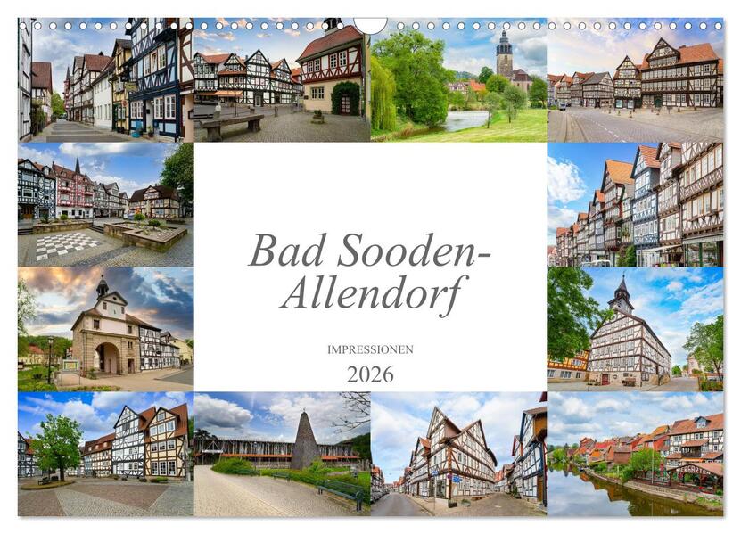 Bad Sooden-Allendorf Impressionen (Wandkalender 2026 DIN A3 quer) CALVENDO Monatskalender