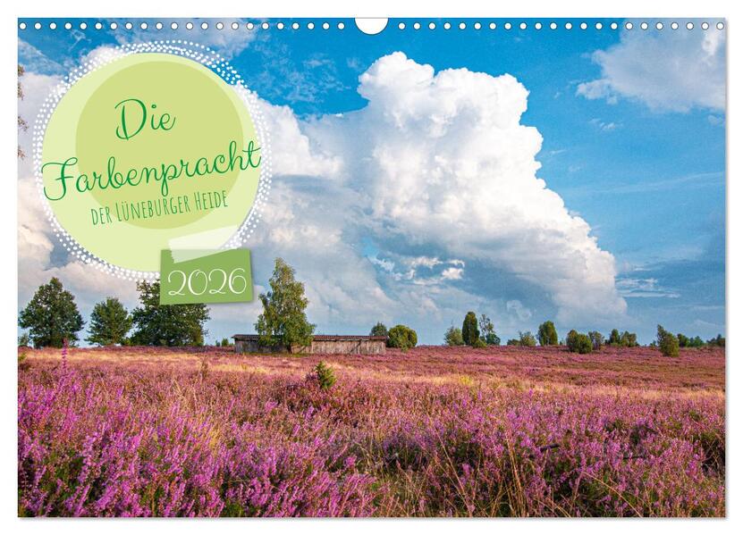 Die Farbenpracht der Lüneburger Heide (Wandkalender 2026 DIN A3 quer) CALVENDO Monatskalender