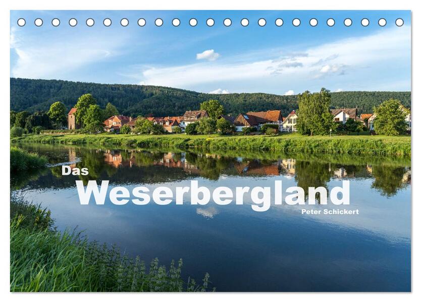 Das Weserbergland (Tischkalender 2026 DIN A5 quer) CALVENDO Monatskalender