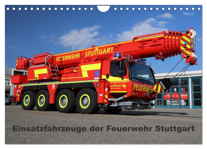 Einsatzfahrzeuge der Feuerwehr Stuttgart (Wandkalender 2026 DIN A4 quer) CALVENDO Monatskalender