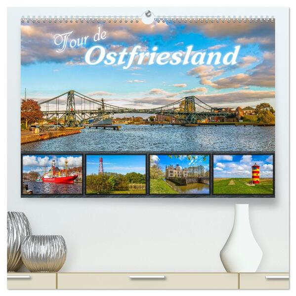 Tour de Ostfriesland (hochwertiger Premium Wandkalender 2026 DIN A2 quer) Kunstdruck in Hochglanz