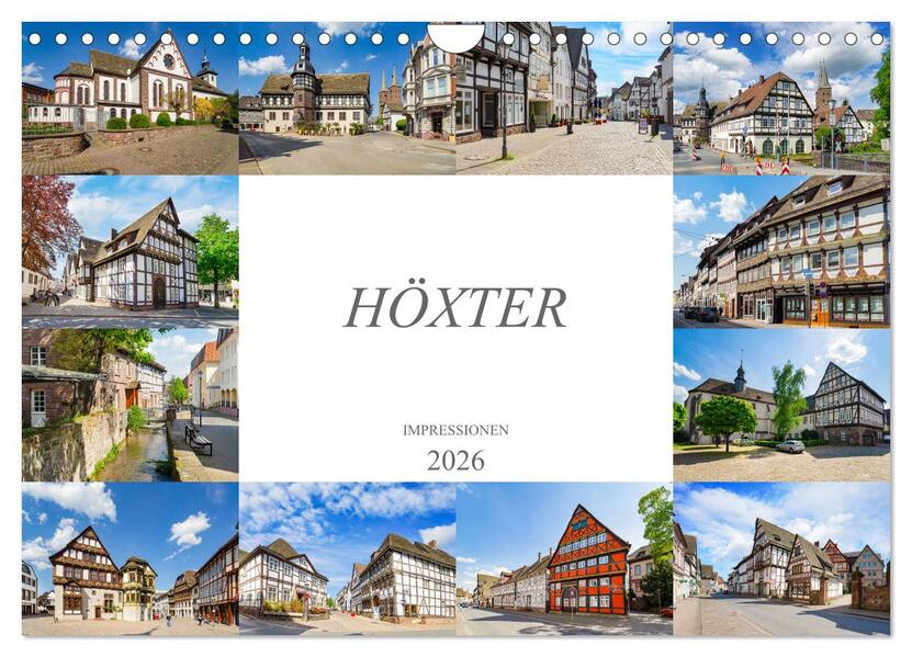 Höxter Impressionen (Wandkalender 2026 DIN A4 quer) CALVENDO Monatskalender