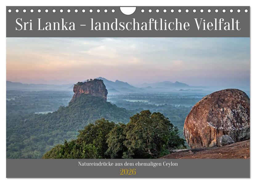 Sri Lanka - landschaftliche Vielfalt (Wandkalender 2026 DIN A4 quer) CALVENDO Monatskalender