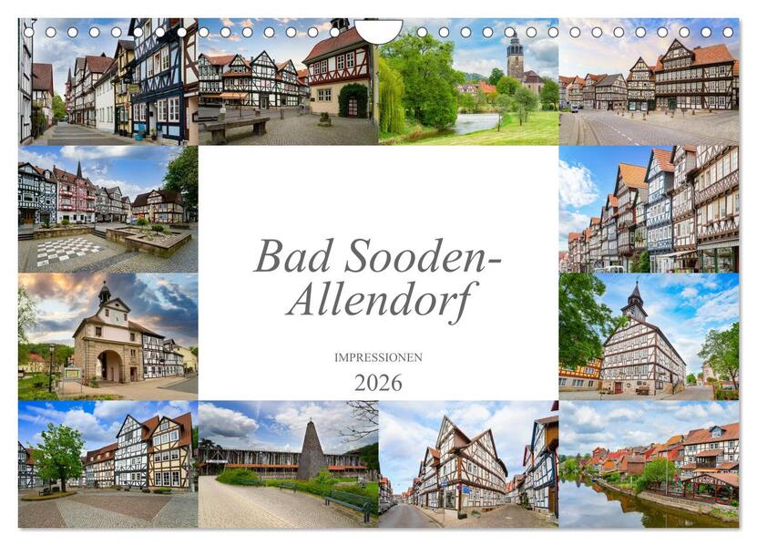 Bad Sooden-Allendorf Impressionen (Wandkalender 2026 DIN A4 quer) CALVENDO Monatskalender