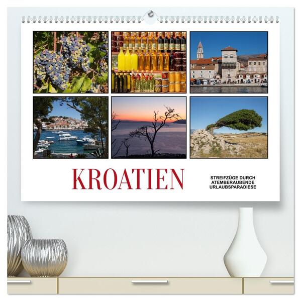 Kroatien - Streifzüge durch atemberaubende Kulturlandschaften (hochwertiger Premium Wandkalender 2026 DIN A2 quer) Kunstdruck in Hochglanz