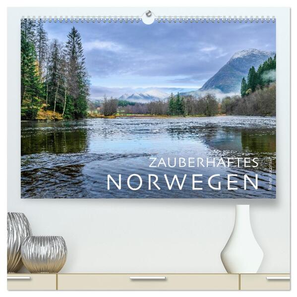 ZAUBERHAFTES NORWEGEN (hochwertiger Premium Wandkalender 2026 DIN A2 quer) Kunstdruck in Hochglanz
