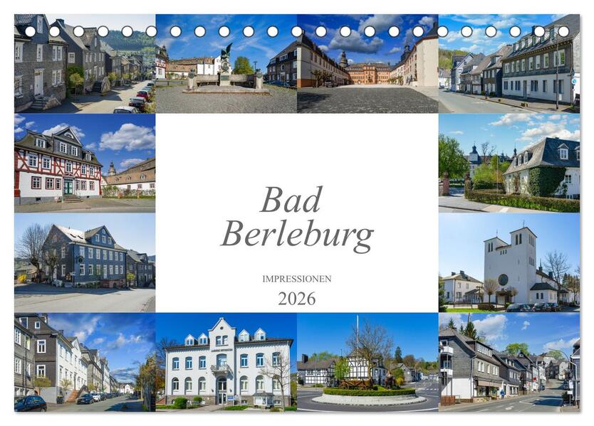 Bad Berleburg Impressionen (Tischkalender 2026 DIN A5 quer) CALVENDO Monatskalender