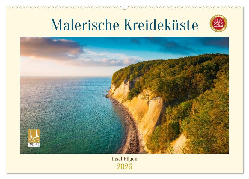 Insel Rügen - Malerische Kreideküste (Wandkalender 2026 DIN A2 quer) CALVENDO Monatskalender