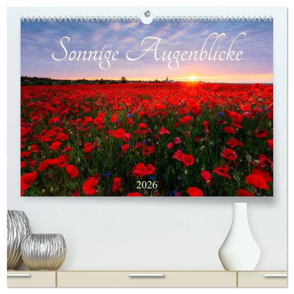 Sonnige Augenblicke (hochwertiger Premium Wandkalender 2026 DIN A2 quer) Kunstdruck in Hochglanz