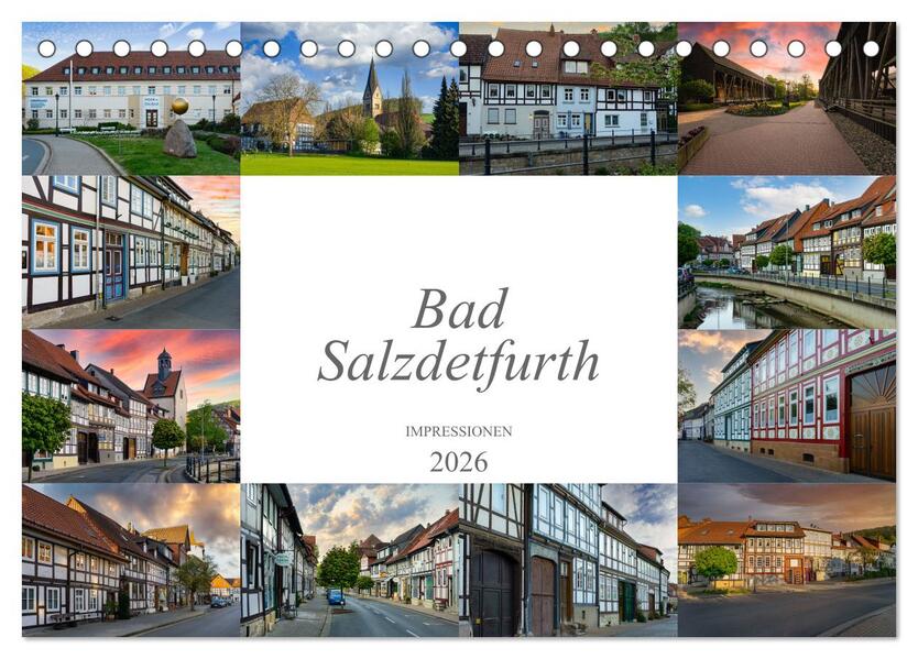 Bad Salzdetfurth Impressionen (Tischkalender 2026 DIN A5 quer) CALVENDO Monatskalender
