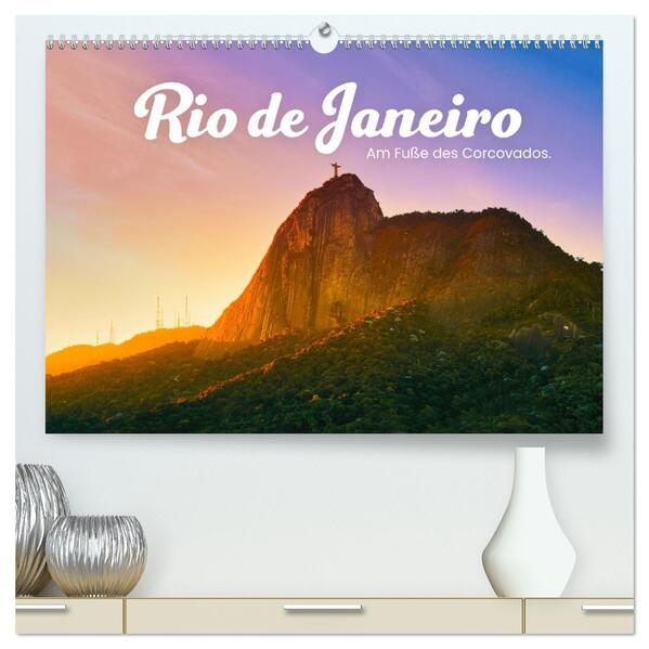 Rio de Janeiro - Am Fuße des Corcovados. (hochwertiger Premium Wandkalender 2026 DIN A2 quer) Kunstdruck in Hochglanz