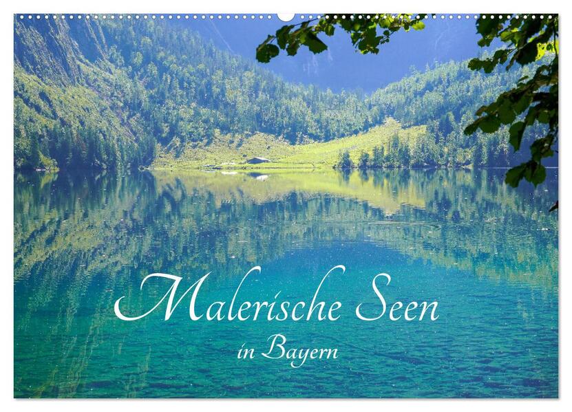 Malerische Seen in Bayern (Wandkalender 2026 DIN A2 quer) CALVENDO Monatskalender