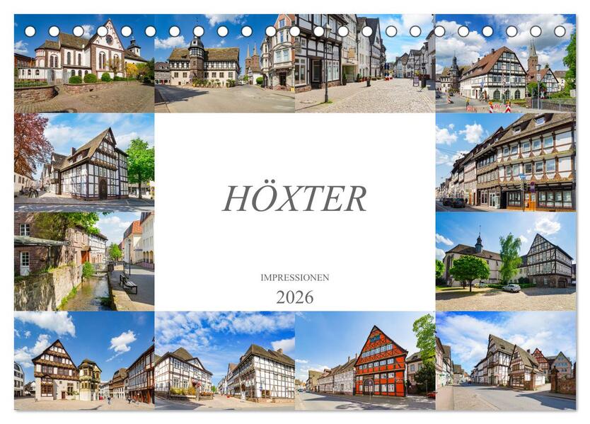 Höxter Impressionen (Tischkalender 2026 DIN A5 quer) CALVENDO Monatskalender