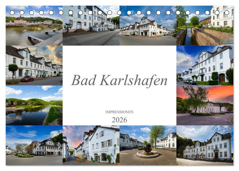 Bad Karlshafen Impressionen (Tischkalender 2026 DIN A5 quer) CALVENDO Monatskalender