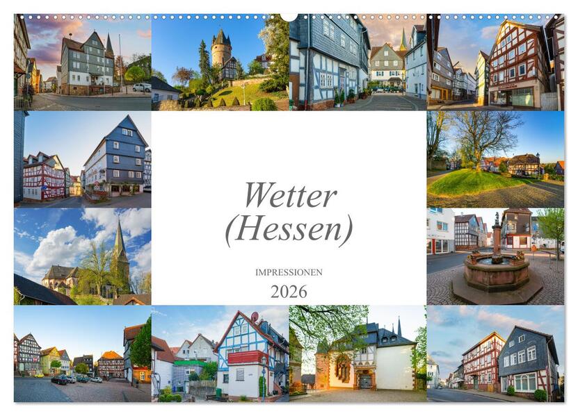 Wetter (Hessen) Impressionen (Wandkalender 2026 DIN A2 quer) CALVENDO Monatskalender