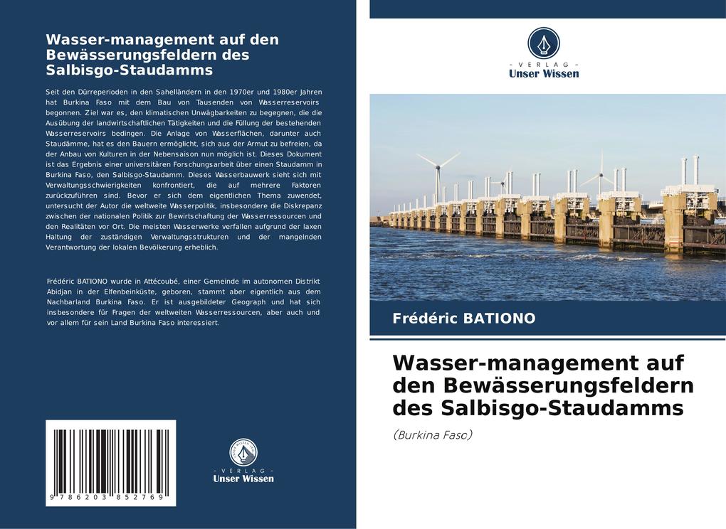 Wasser-management auf den Bewässerungsfeldern des Salbisgo-Staudamms