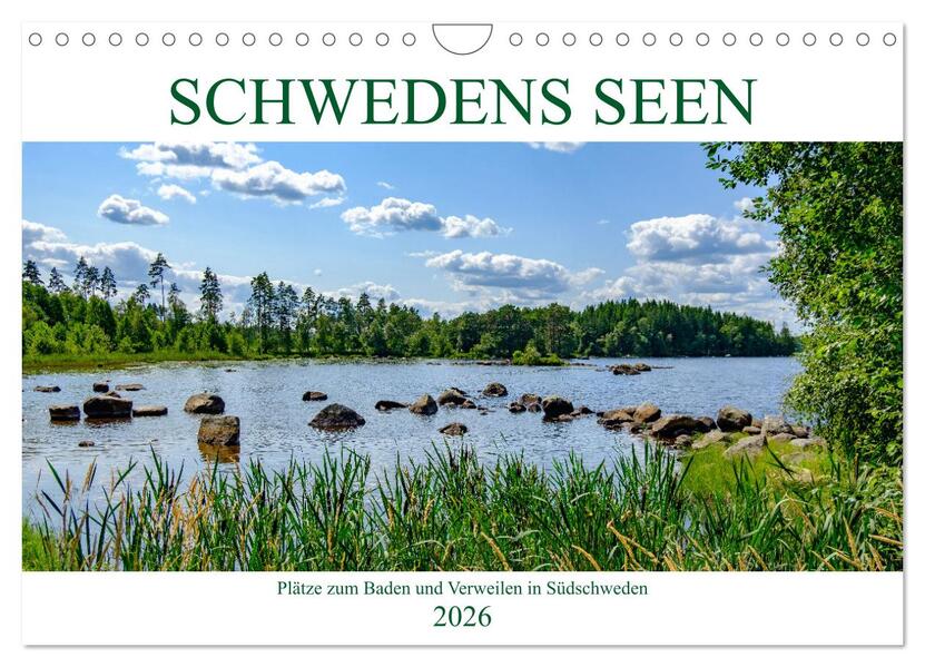 Schwedens Seen (Wandkalender 2026 DIN A4 quer) CALVENDO Monatskalender