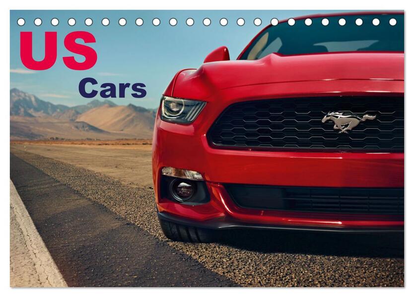 US Cars Kalender (Tischkalender 2026 DIN A5 quer) CALVENDO Monatskalender