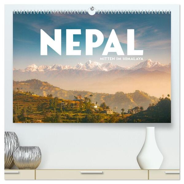 Nepal - Mitten im Himalaya (hochwertiger Premium Wandkalender 2026 DIN A2 quer) Kunstdruck in Hochglanz