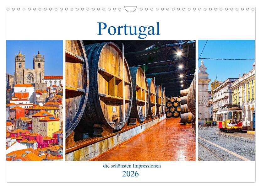 Portugal - die schönsten Impressionen (Wandkalender 2026 DIN A3 quer) CALVENDO Monatskalender