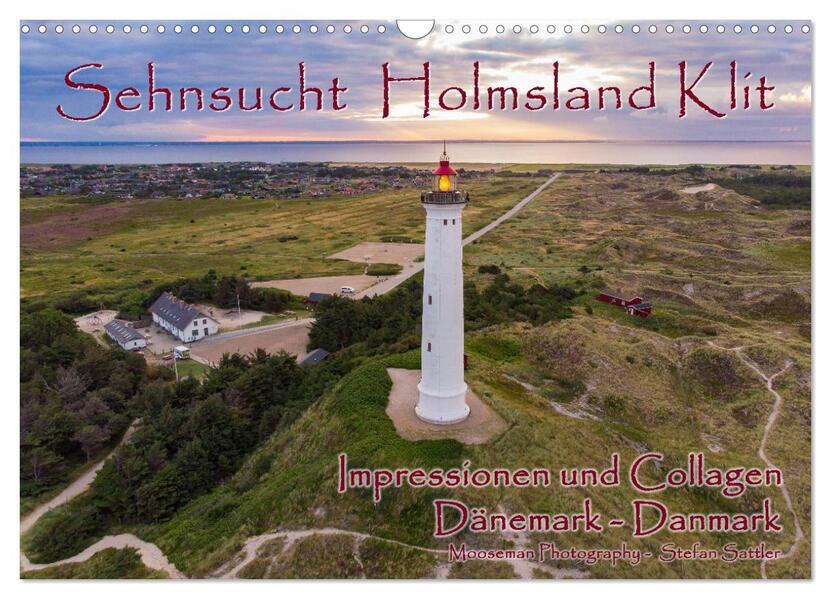 Sehnsucht Holmsland Klit - Impressionen und Collagen (Wandkalender 2026 DIN A3 quer) CALVENDO Monatskalender