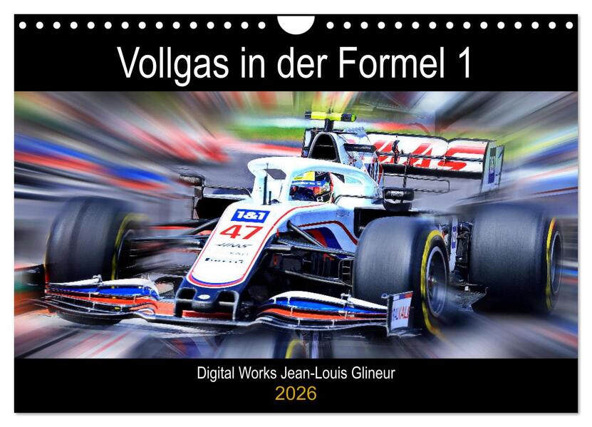 Vollgas in der Formel 1 (Wandkalender 2026 DIN A4 quer) CALVENDO Monatskalender