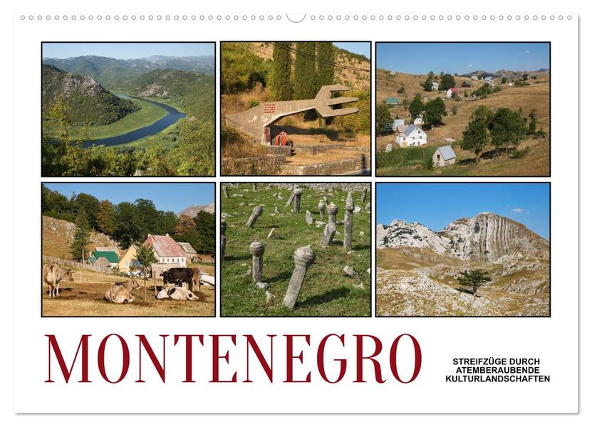 Montenegro - Streifzüge durch atemberaubende Kulturlandschaften (Wandkalender 2026 DIN A2 quer) CALVENDO Monatskalender