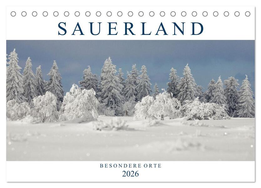 SAUERLAND - Besondere Orte (Tischkalender 2026 DIN A5 quer) CALVENDO Monatskalender
