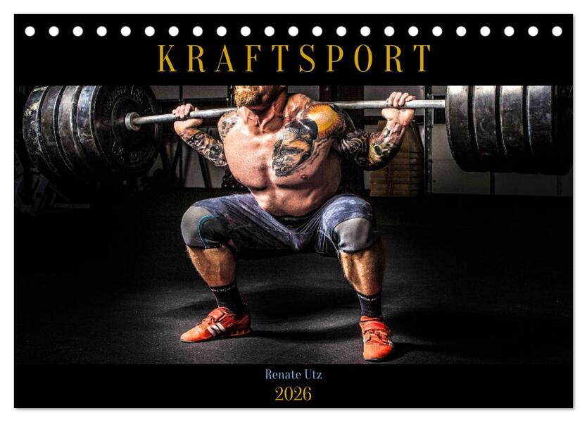 Kraftsport (Tischkalender 2026 DIN A5 quer) CALVENDO Monatskalender