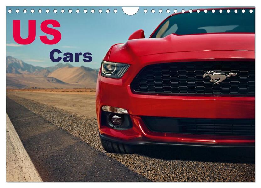 US Cars Kalender (Wandkalender 2026 DIN A4 quer) CALVENDO Monatskalender