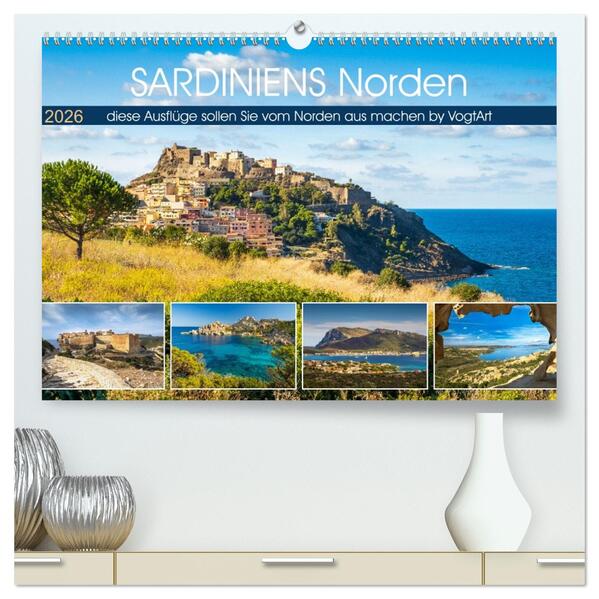 Sardiniens Norden (hochwertiger Premium Wandkalender 2026 DIN A2 quer) Kunstdruck in Hochglanz