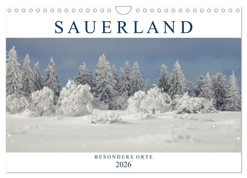 SAUERLAND - Besondere Orte (Wandkalender 2026 DIN A4 quer) CALVENDO Monatskalender