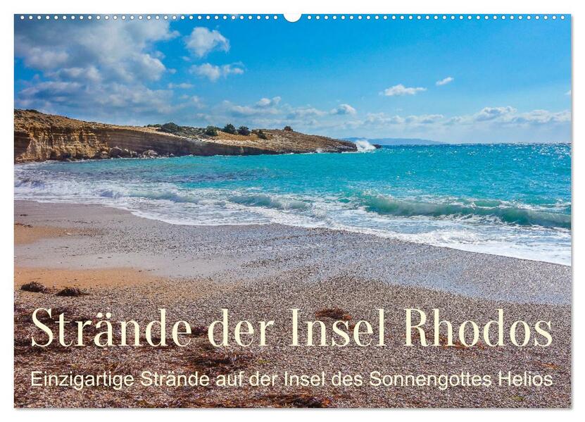 Strände der Insel Rhodos (Wandkalender 2026 DIN A2 quer) CALVENDO Monatskalender