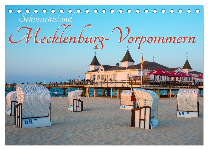 Sehnsuchtsland Mecklenburg-Vorpommern (Tischkalender 2026 DIN A5 quer) CALVENDO Monatskalender