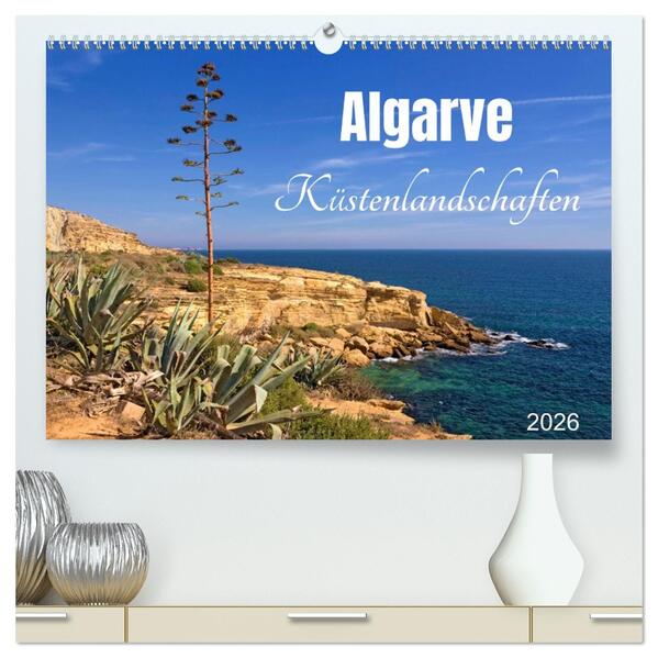 Algarve - Küstenlandschaften (hochwertiger Premium Wandkalender 2026 DIN A2 quer) Kunstdruck in Hochglanz