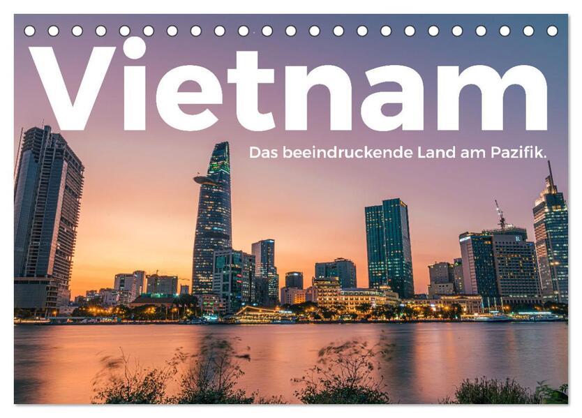 Vietnam - Das beeindruckende Land am Pazifik. (Tischkalender 2026 DIN A5 quer) CALVENDO Monatskalender