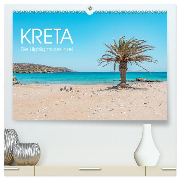 Kreta - Die Highlights der Insel (hochwertiger Premium Wandkalender 2026 DIN A2 quer) Kunstdruck in Hochglanz