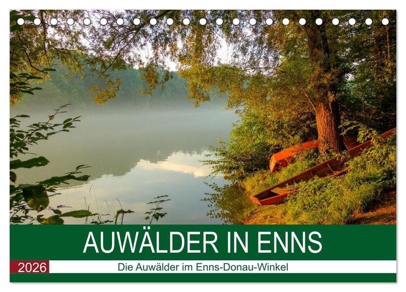 Auwälder bei Enns (Tischkalender 2026 DIN A5 quer) CALVENDO Monatskalender